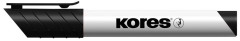 Popisova na biele a flipchartov tabule, 3 mm, kueov hrot, KORES "K-Marker XW1", ierny