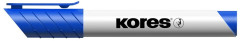Popisova na biele a flipchartov tabule, 3 mm, kueov hrot, KORES "K-Marker XW1", modr