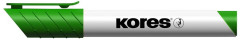Popisova na biele a flipchartov tabule, 3 mm, kueov hrot, KORES "K-Marker XW1", zelen