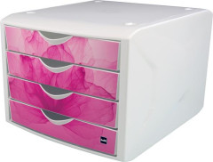 Zsuvkov box, plastov, 4 zsuvky, HELIT "Chameleon", ruov