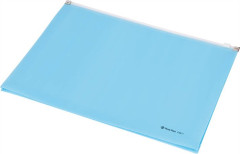 Oblka na zips, s dnom, A4, PP, PANTA PLAST, pastelovo modr