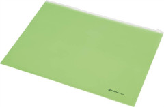 Oblka na zips, A4, PP, PANTA PLAST, pastelovo zelen