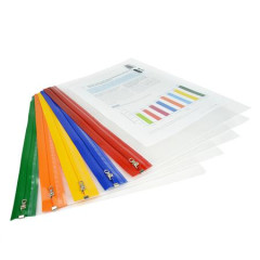 Oblka na zips, A4+, RAPESCO, "Zippi", mix farieb