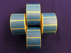 Etikety, termo, 25x45 mm, 1000 etikiet/kot, modr