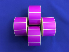 Etikety, termo, 25x45 mm, 1000 etikiet/kot, fialov