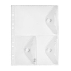 Obal na patent, A4, PP, 3 vreck, VIQUEL "Pockets", priehadn