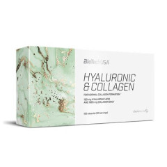 Vivov doplnok vo forme kapsl, 120 kapsl, BIOTECH USA "Hyaluronic and Collagen"