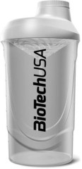 ejker, 600ml, BIOTECH USA "Wave Shaker", ierna/strieborn