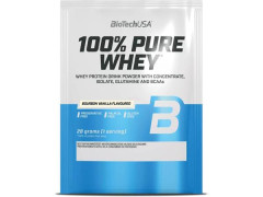 Srvtkov protenov prok, 28g, BIOTECH USA "100% Pure Whey", bourbon vanilka