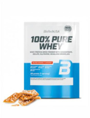 Srvtkov protenov prok, 28g, BIOTECH USA "100% Pure Whey", slan karamel