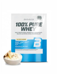 Srvtkov protenov prok, 28g, BIOTECH USA "100% Pure Whey", mliena rya