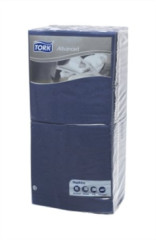 Servtky, 1/4 sklad, 2-vrstvov, 32x32 cm, Advanced, TORK "Lunch", tmavomodr