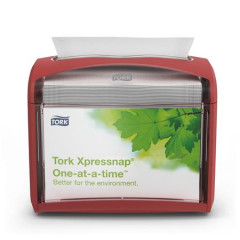 Zsobnk na servtky, 16,9x20,1x14,1 cm, N4 systm, Signature line, TORK "Xpressnap", bordov