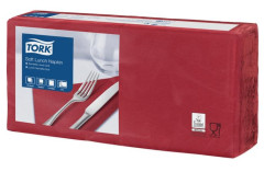 Servtky, 1/4 ohyb, 3-vrstvov, 32,5x32,8 cm, Advanced, TORK "Soft Lunch", bordov