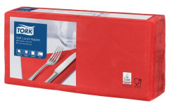Servtky, 1/4 ohyb, 3-vrstvov, 32,5x32,8 cm, Advanced, TORK "Soft Lunch", erven