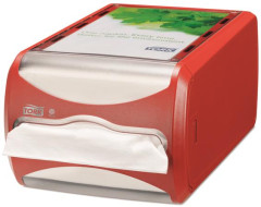 Zsobnk na servtky, 145x191x307 mm, pultov, N4 systm, Signature line, TORK "Xpressnap", erven