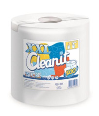 Papierov utierky, kotov, univerzlne, 2-vrstvov, LUCART "CLEANIT XXL 500", biele
