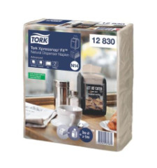 Servtky do zsobnka, 2-vrstvov, 21,3x16,5 cm, N14 systm, Advanced, TORK "Xpressnap Fit", prrodn