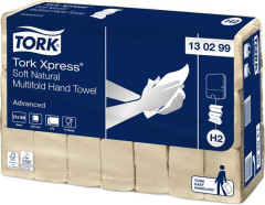 Utierky, Interfold ohyb, 2-vrstvov, 180 trkov, H2 systm, Advanced, TORK "Xpress Soft Multifold", prirodzen