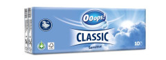 Papierov vreckovky, 3-vrstvov, 10x10 ks, "Ooops! Classic", sensitive