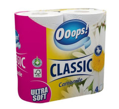 Toaletn papier, 3-vrstvov, mal kot, 4 kote, OOOPS "Classic", kamilka