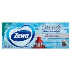 Papierov vreckovky, 3-vrstvov, ZEWA  "Delux" bez vne, 10x10 ks