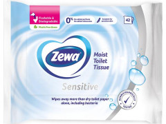 Toaletn papier, vlhen, 42ks, ZEWA, sensitive