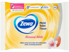 Toaletn papier, vlhen, 42ks, ZEWA, mandov mlieko