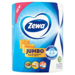 Papierov utierky, kotov, 325 trkov, ZEWA "Jumbo White"