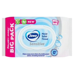 Toaletn papier, vlhen, 80 ks,  ZEWA, sensitive