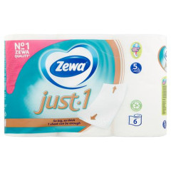 Toaletn papier, 5 vrstvov, mal kot, 6 kotov, ZEWA "Just1"