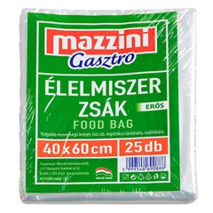 Vrecko na potraviny, siln, 25 ks, 40 x 60 cm, MAZZINI "Gastro"