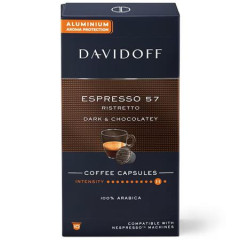 Kvov kapsule, kompatibiln s Nespresso, 10 ks, DAVIDOFF "Espresso 57"