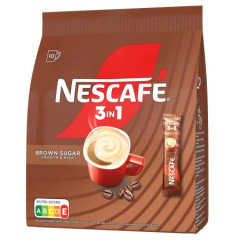 Instantn kva stick, 10x16,5 g, NESCAF "3in1", s hnedm cukrom