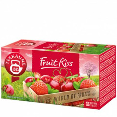 Ovocn aj, 20x2,5 g, TEEKANNE "Fruit kiss", jahoda-via
