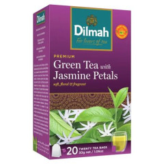 Zelen aj, 20x1,5g, DILMAH, s vou jazmnu