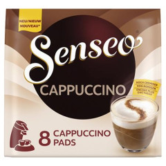 Kvov kapsule, 8 ks, 92 g, DOUWE EGBERTS "Senseo",  Cappuccino