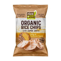 Ryov chipsy, 25 g, RICE UP "Bio", peno a slnenicov semienka