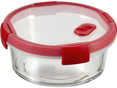 Dza na potraviny, okrhla, sklenen, 1,2 l, CURVER "Smart Cook", erven