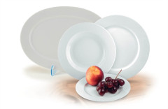 Hlbok tanier, porceln, 22cm, 6 ks, ROTBERG, "Basic", biely
