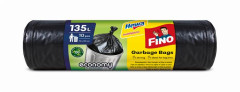 Vrecia na odpadky, 135 litrov, 10 ks, 70x107 cm, 24 , FINO "Economy", ierna