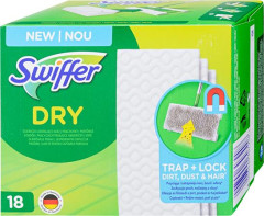 Utierky na podlahu,such, nhradn np, 18 ks, SWIFFER "Dry"