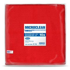 istiaca utierka, univerzlna,10 ks, 32x32 cm, BONUS "MicroCLEAN", erven
