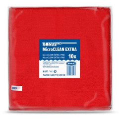 istiaca utierka, univerzlna,10 ks, 40x40 cm, BONUS "MicroCLEAN Extra", erven