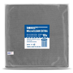 istiaca utierka, univerzlna,10 ks, 40x40 cm, BONUS "MicroCLEAN Extra", siv