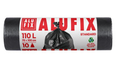 Vrecia na odpadky, 110 l , 10 ks, 70x110 cm, 25 , ALUFIX, ierna