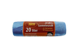 Vrecia na odpadky, 20 l, 20 ks, 50x50 cm, 9 , TUTI, modr