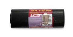 Vrecia na odpadky, 160 l, 10 ks, 80x120 cm, 30 , TUTI "Extra", ierna
