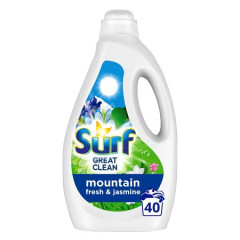 Prac gl, 40 pracch dvok, 2 l, SURF "Mountain Fresh "