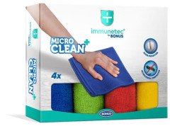 Utierka, s mikrovlknom, 4 ks, BONUS "MicroCLEAN Plus Immunetec"